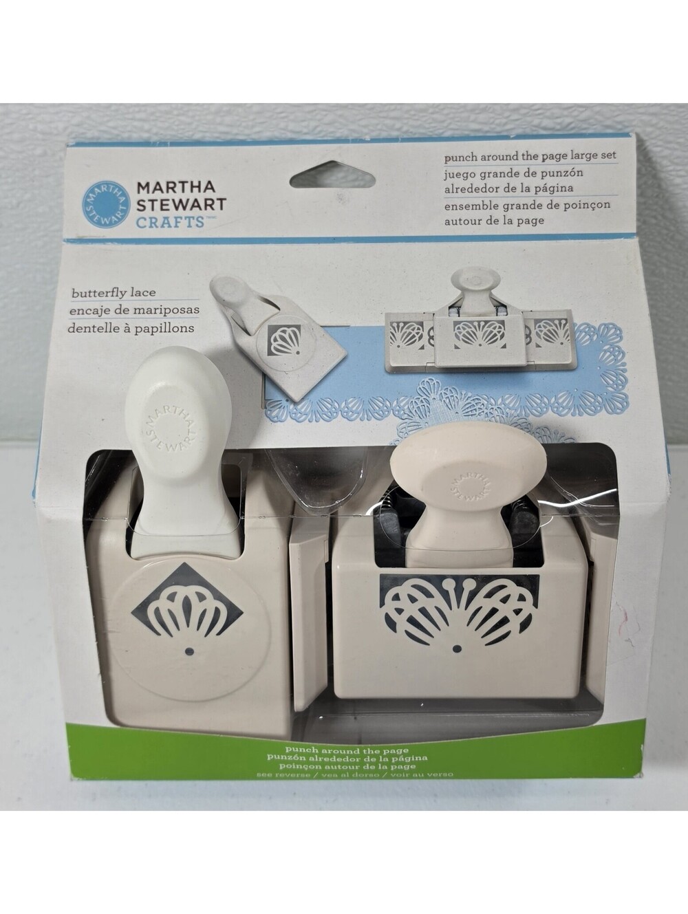 Martha Stewart Crafts Butterfly Lace Punch Around Page Large Set 42-80015